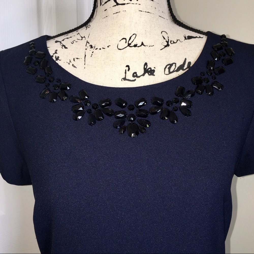 Elegant Embellished neckline Banana Republic Dress